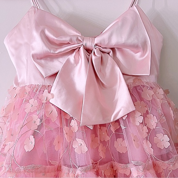 Dolls Kill Sugar Thrillz Pink Perfectly Poised Babydoll Dress size Small - Picture 2 of 6
